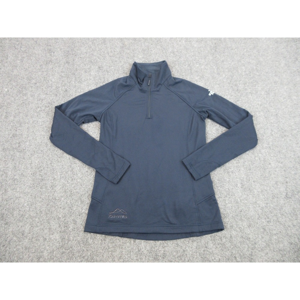 The North Face 7Summits Pullover Womens Small Blue 1/4 Zip Mock Neck Hiking Top
